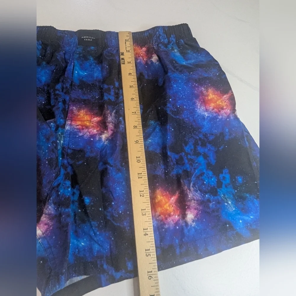 AMERICAN EAGLE Stretch Boxers Size XL (40-42) Blue Space Galaxy